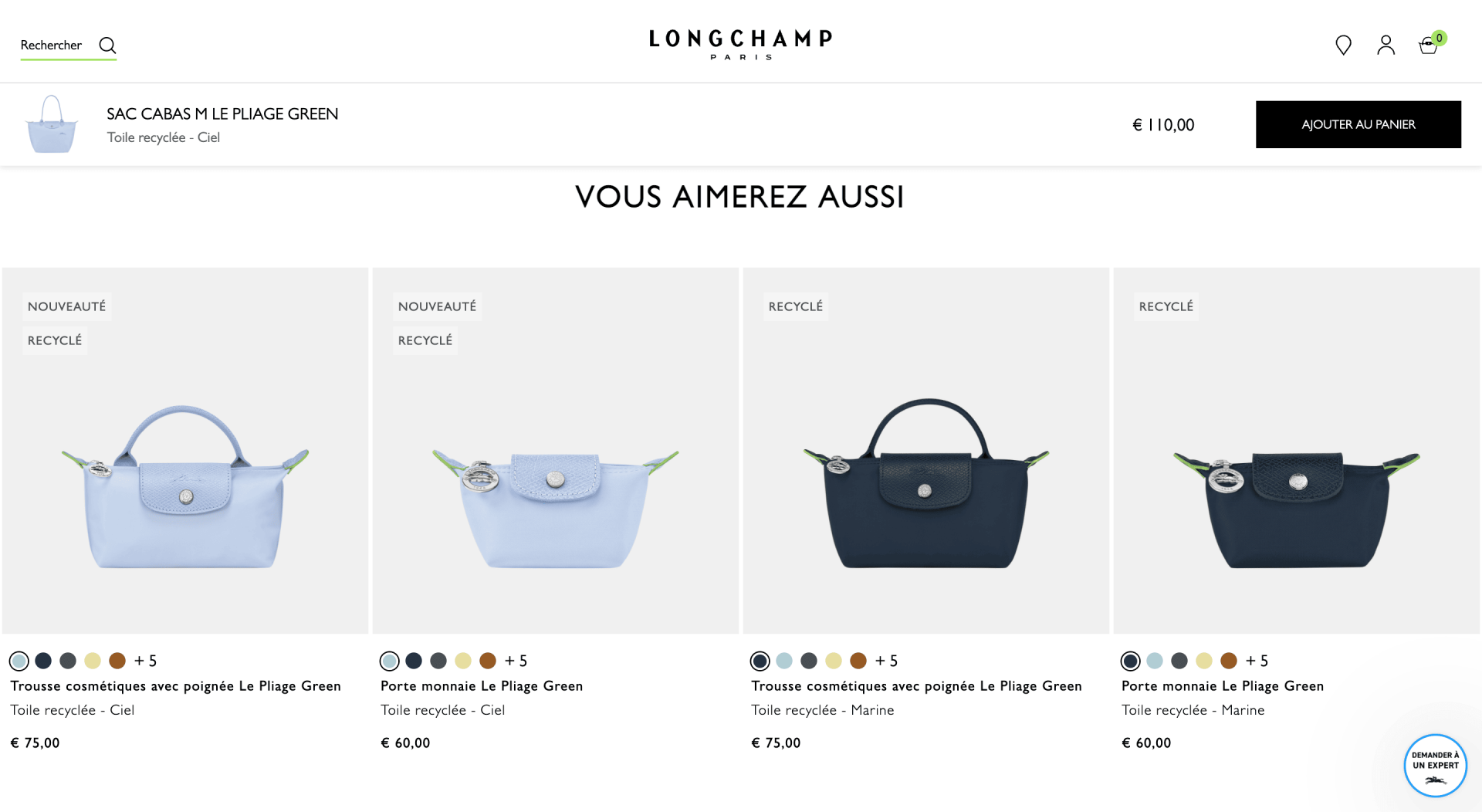 cross-selling fiches produit