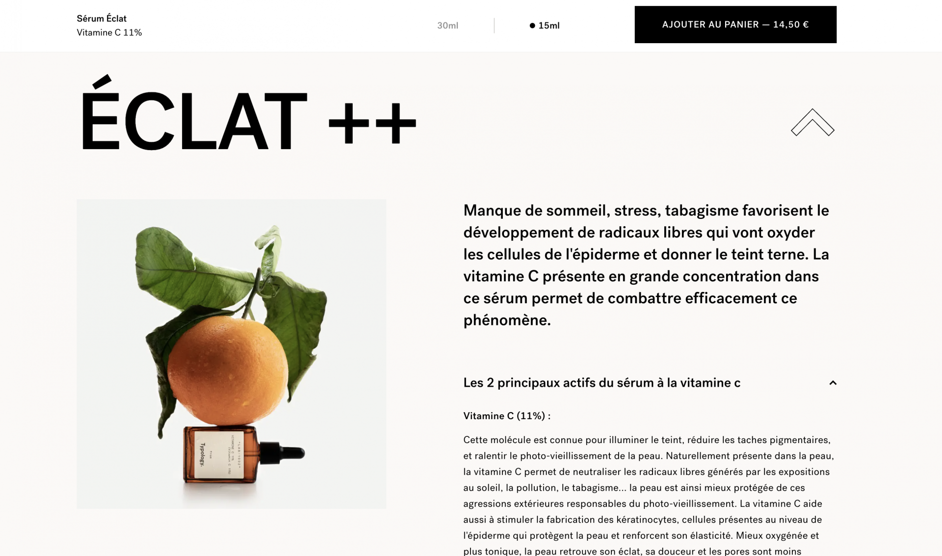 Bénéfice produit